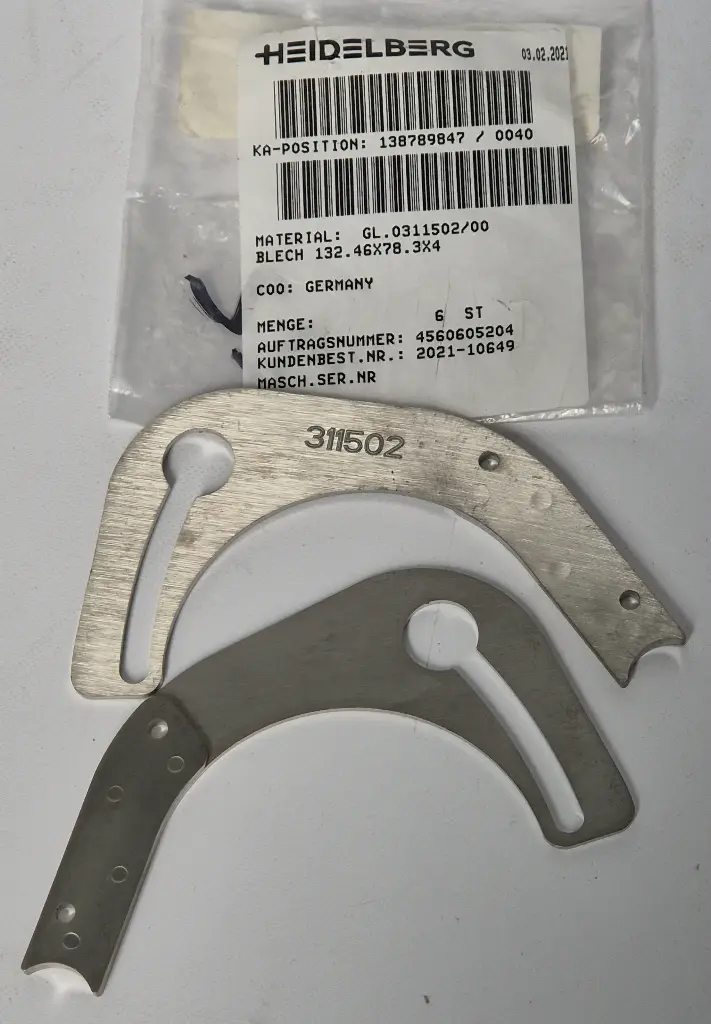 Thin plate 132.46x78.3x4