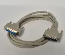 D-Sub Cable 25-pol, 1:1, DB25, m-f, potted and shielded